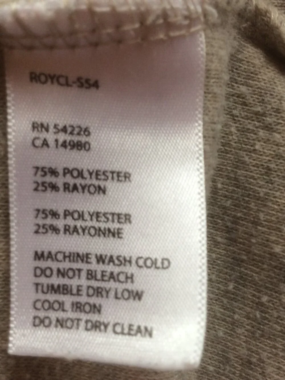 Royal Robbins Gray Full Zip Up Fleece Jacket Size Large - Picture 4 of 6